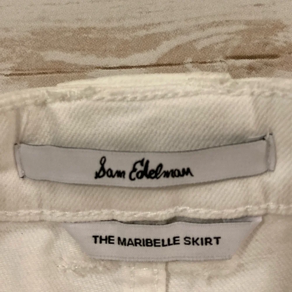 Sam Edelman The Maribelle Skirt White Denim Size 4/27